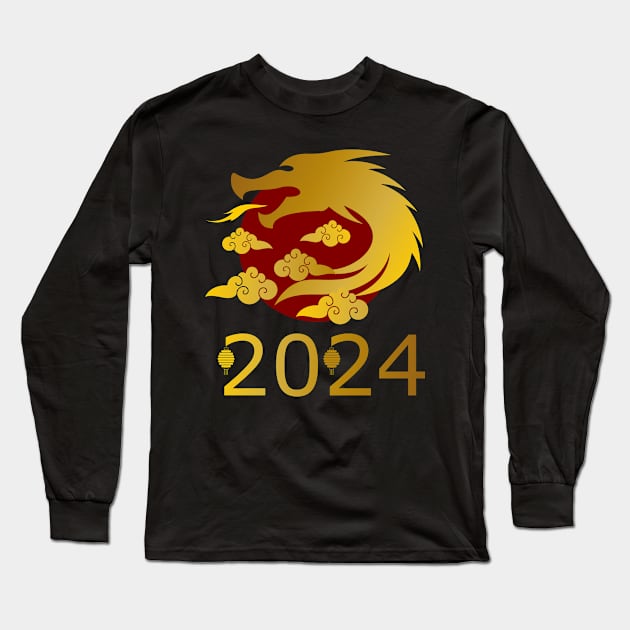 Year Of The Dragon Long Sleeve T-Shirt by lydiaStore